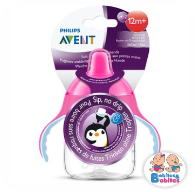 VASO AVENT BOQUILLA 9oz SCF753/07 ROSA